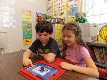 wrenn Ms Wrenn working with students.