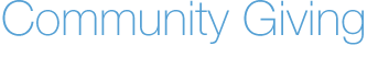 Community Giving